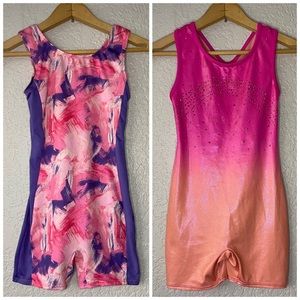 Girls Gymnastics Leotard Bundle Set of Two